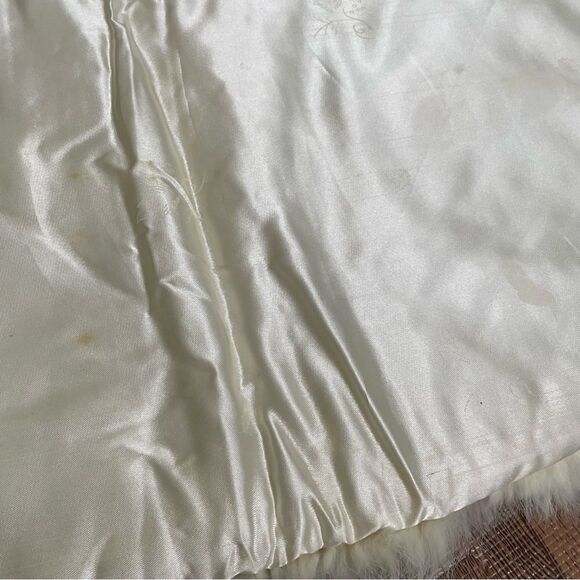 Vintage 60s Fox Fur Stole Bridal Wedding Shawl Stole Wrap Plush Real MCM Cape OS - Picture 8 of 8